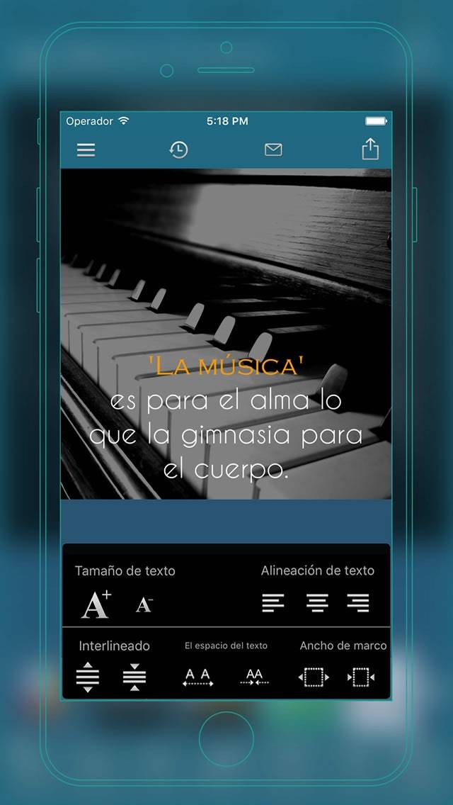 Quotes Creator Pro Captura de pantalla de la aplicación