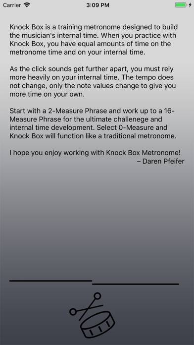 Knock Box Metronome Capture d'écran de l'application #5