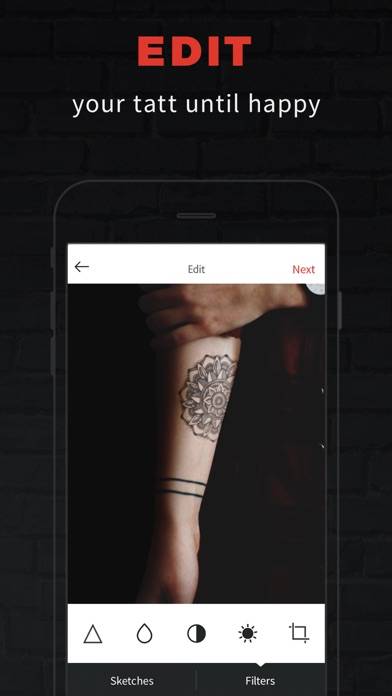 INKHUNTER Try Tattoo Designs Captura de pantalla de la aplicación #3