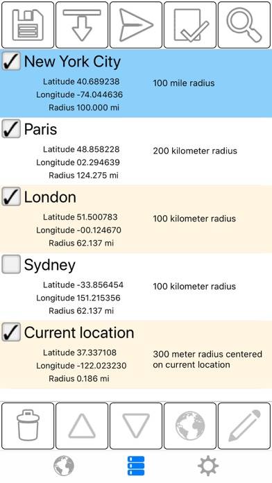 Radius on Map Full Version Captura de pantalla de la aplicación #3