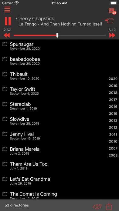 MPDluxe Schermata dell'app