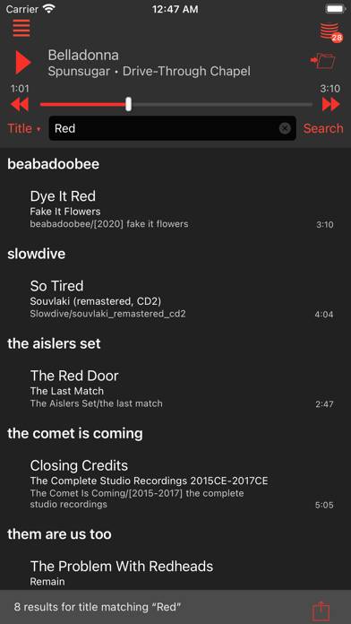 MPDluxe Schermata dell'app