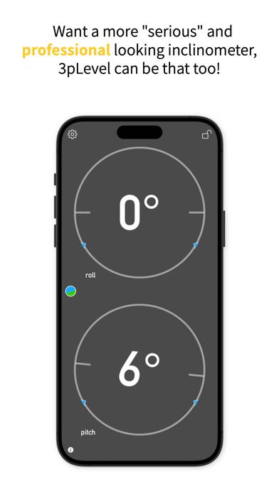 Inclinometer Captura de pantalla de la aplicación