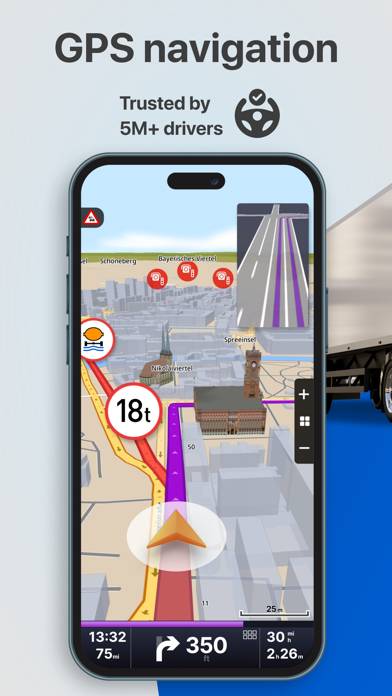 Sygic Truck & RV Navigation Captura de pantalla de la aplicación #1
