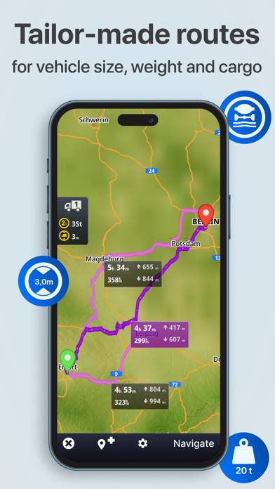 Sygic Truck & RV Navigation Captura de pantalla de la aplicación #4
