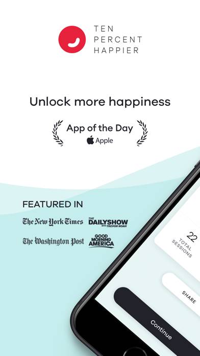 Ten Percent Happier Meditation App screenshot #1