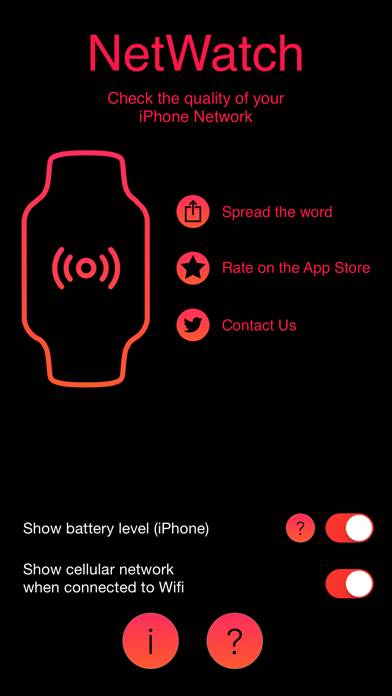 NetWatch for Apple Watch : Check your Phone Network & Battery Capture d'écran de l'application #3