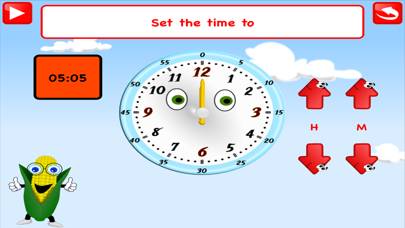 Learn Clock Telling Time Kids Captura de pantalla de la aplicación #2