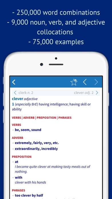 Oxford Collocations Dictionary Schermata dell'app #2
