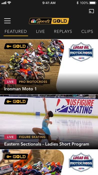 NBC Sports Gold Captura de pantalla de la aplicación #1
