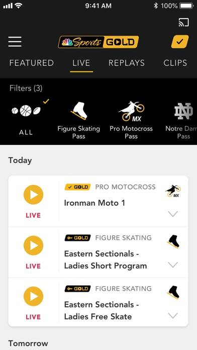 NBC Sports Gold Captura de pantalla de la aplicación #2