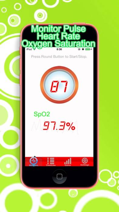 Pocket Oximeter & Heart Rate Monitor immagine dello schermo