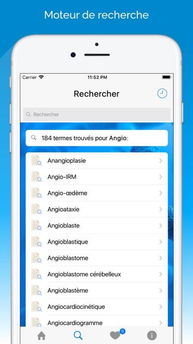 Dictionnaire Médical Français Capture d'écran de l'application