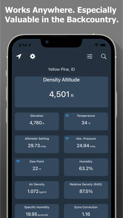 Density Altitude plus Uygulama ekran görüntüsü #5