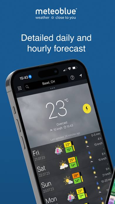 Meteoblue weather & maps App screenshot #1