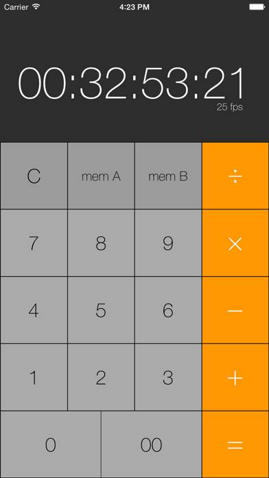 Simple Timecode Calculator Captura de pantalla de la aplicación #4
