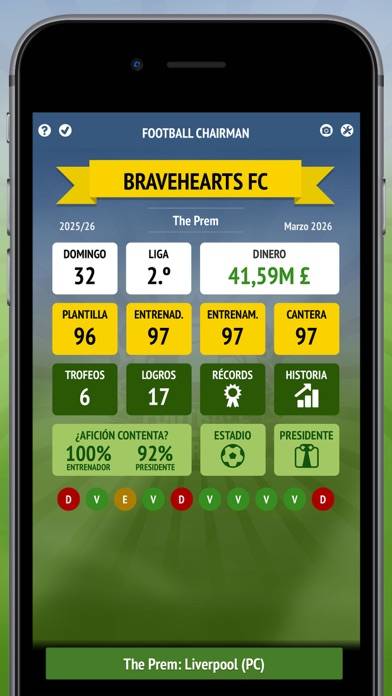 Football Chairman captura de pantalla