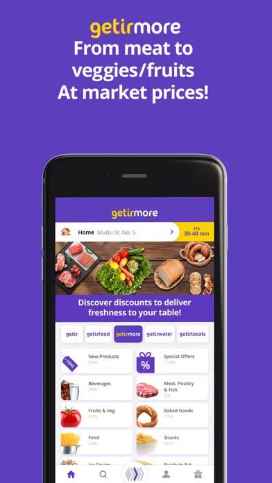 Getir: groceries in minutes Captura de pantalla de la aplicación #4