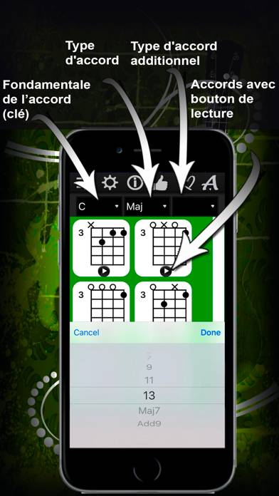 Ukulele Chords Compass Capture d'écran de l'application