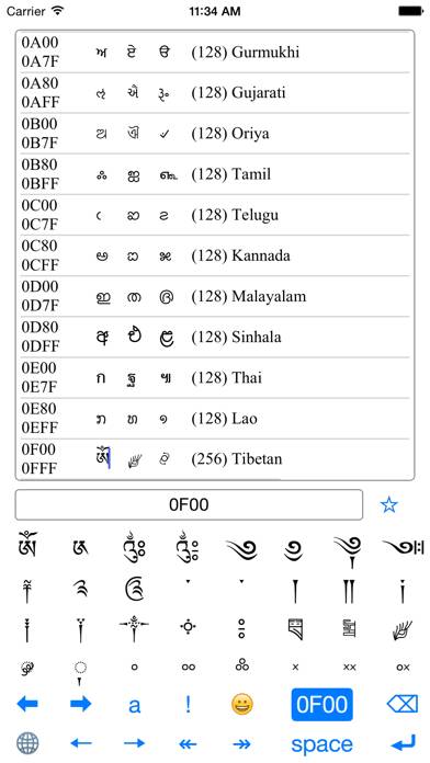 UniK - Unicode & navigation Keyboard extension screenshot