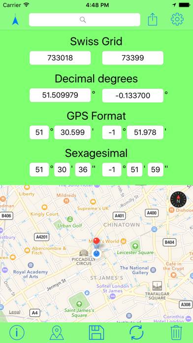 Swiss Grid Coordinates Tool Capture d'écran de l'application #4