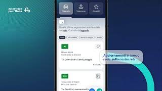 Autostrade per l'Italia immagine dello schermo