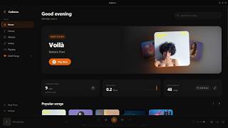 Cadence music player immagine dello schermo