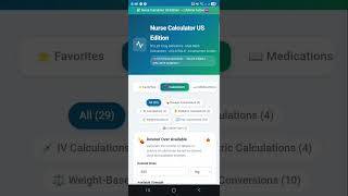 Nurse Math Calculator screenshot