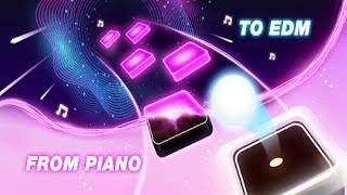 Tiles Hop Fire: EDM Piano Mix immagine dello schermo
